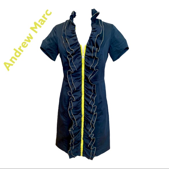 Andrew Marc Zip Up Dress - Picture 1 of 10